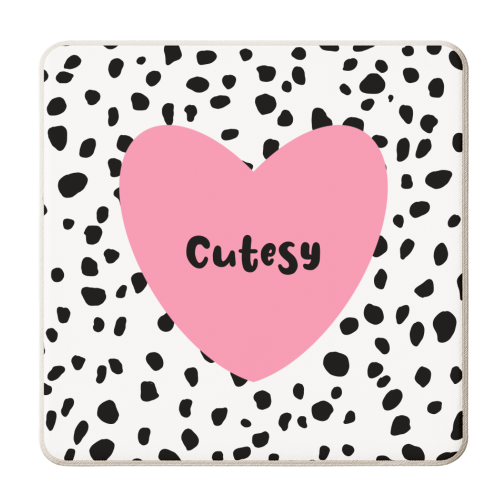 Cutesy - personalised beer coaster by Rock and Rose Creative