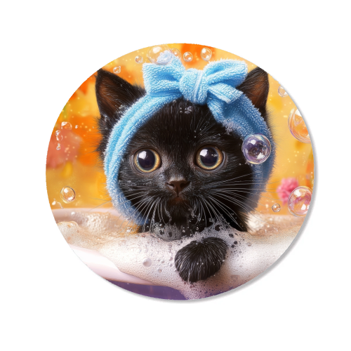 Cutie in the bathtub - Magnet by DejaReve