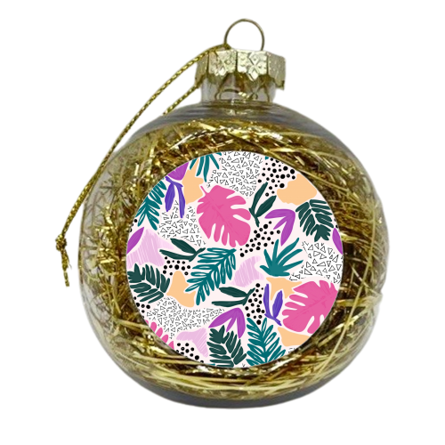 Cutting Shapes - Tropical - xmas bauble by Dizzywonders