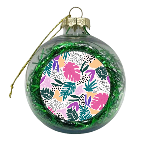 Cutting Shapes - Tropical - xmas bauble by Dizzywonders