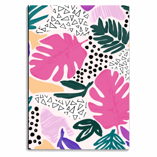 Cutting Shapes - Tropical - personalised A4, A5, A6 notebook by Dizzywonders