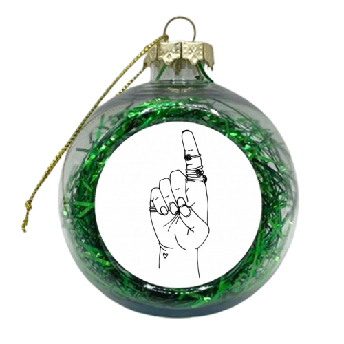 D - xmas bauble by mindy nettles