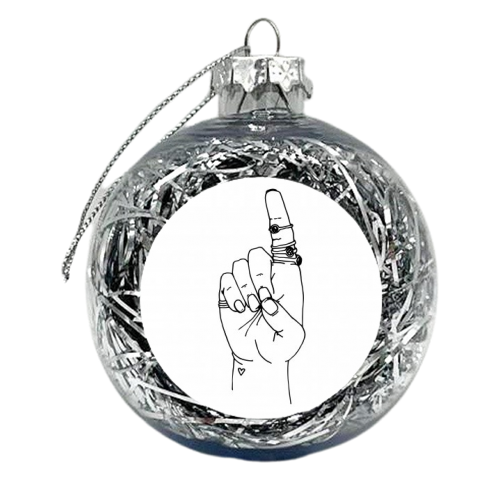 D - xmas bauble by mindy nettles