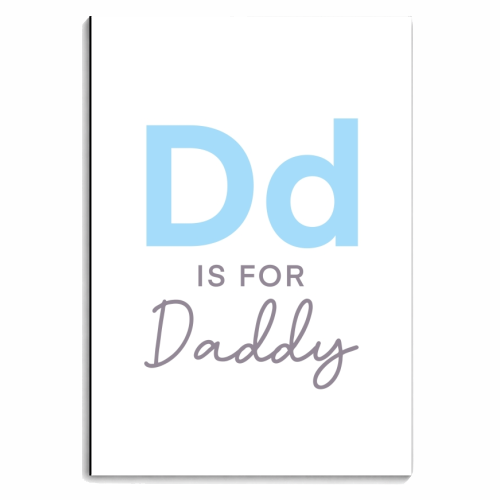 D is for daddy child print - personalised A4, A5, A6 notebook by The Girl Next Draw