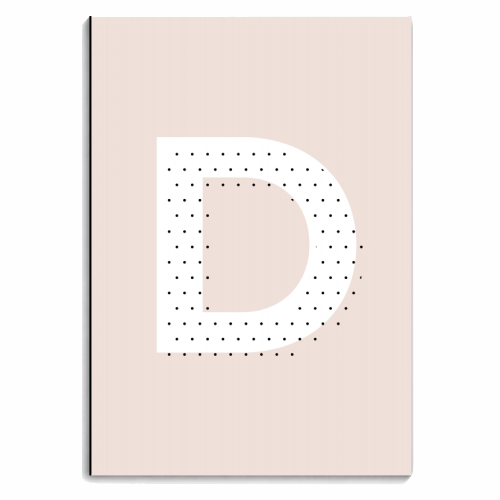 D Polka Dot Initial - personalised A4, A5, A6 notebook by Toni Scott