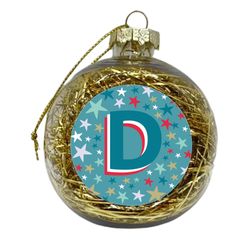 D - xmas bauble by The Boy and the Bear