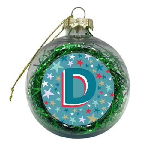 D - xmas bauble by The Boy and the Bear