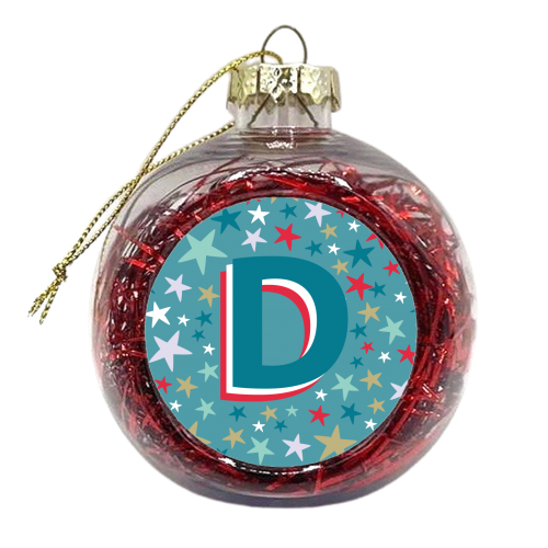 D - xmas bauble by The Boy and the Bear
