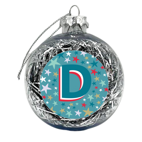 D - xmas bauble by The Boy and the Bear