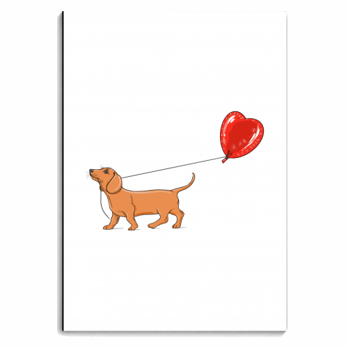 Dachshund Love Valentine's Day - personalised A4, A5, A6 notebook by Adam Regester