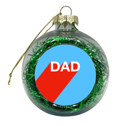DAD - xmas bauble by Adam Regester