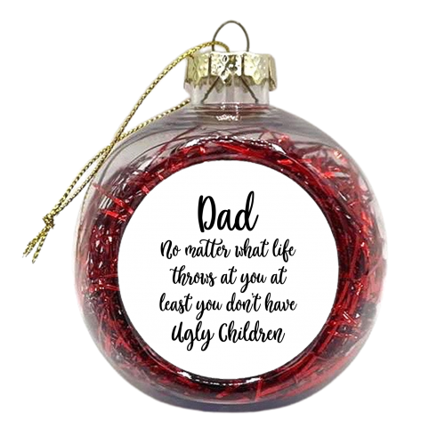 dad - xmas bauble by Anastasios Konstantinidis