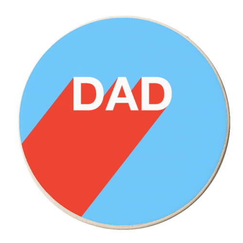 DAD - personalised beer coaster by Adam Regester