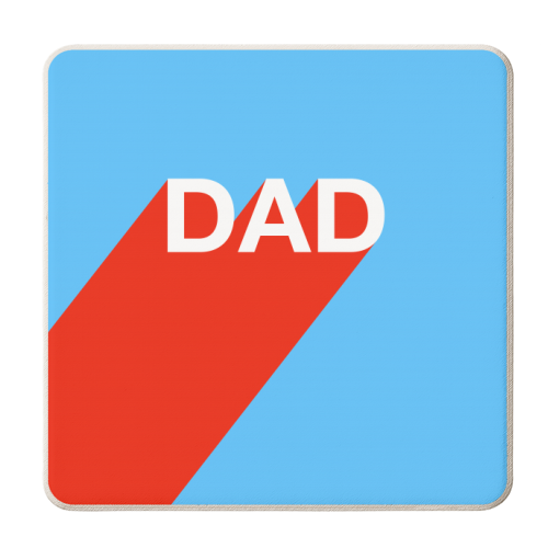 DAD - personalised beer coaster by Adam Regester