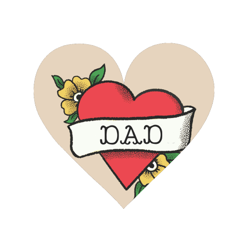 Dad Tattoo - Magnet by The Queer Store