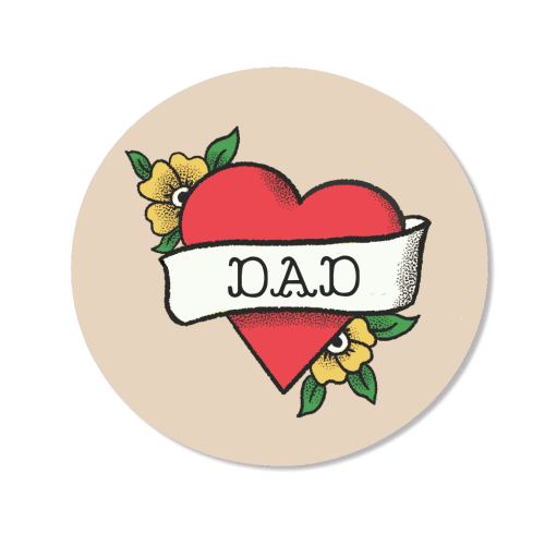 Dad Tattoo - Magnet by The Queer Store