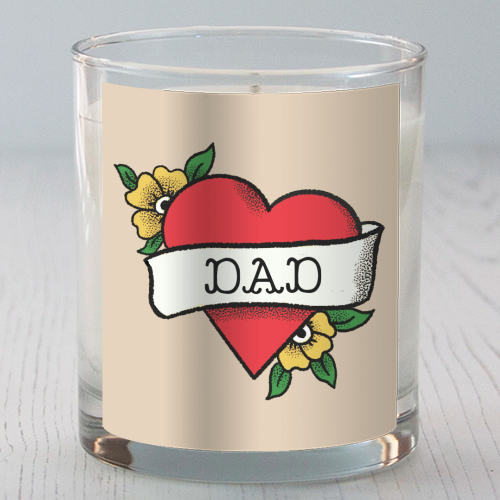 Dad Tattoo - scented candle by The Queer Store