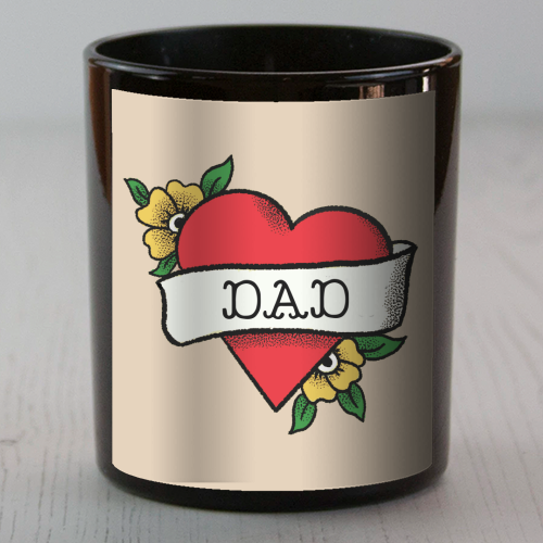 Dad Tattoo - scented candle by The Queer Store