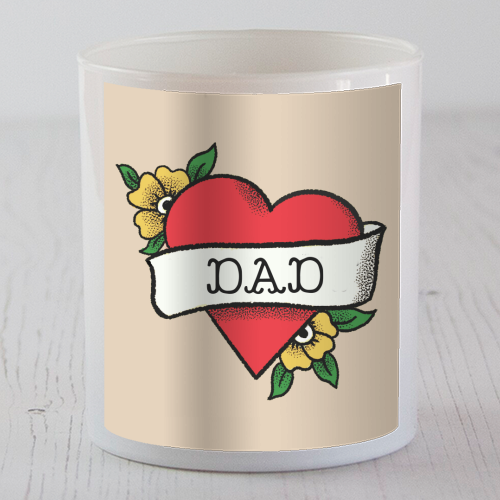 Dad Tattoo - scented candle by The Queer Store