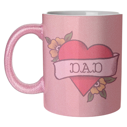 Dad Tattoo - unique mug by The Queer Store