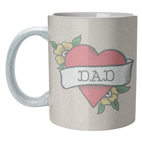 Dad Tattoo - unique mug by The Queer Store