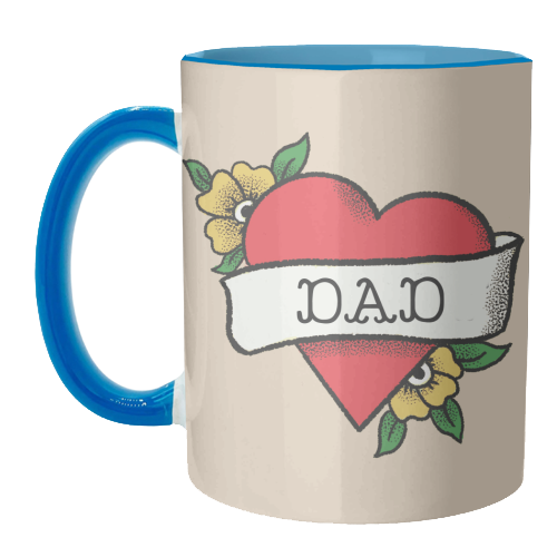 Dad Tattoo - unique mug by The Queer Store