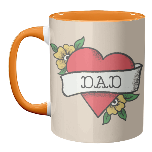 Dad Tattoo - unique mug by The Queer Store