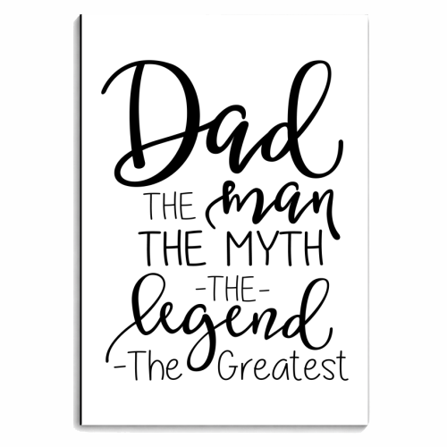 dad the man the myth - personalised A4, A5, A6 notebook by Anastasios Konstantinidis