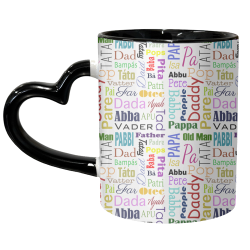 Dad - unique mug by Kitty & Rex Designs