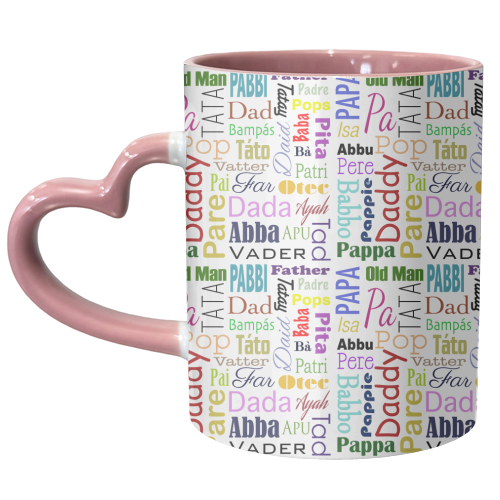 Dad - unique mug by Kitty & Rex Designs