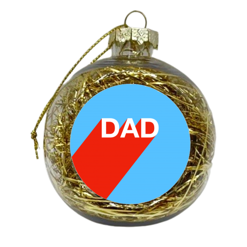 DAD - xmas bauble by Adam Regester