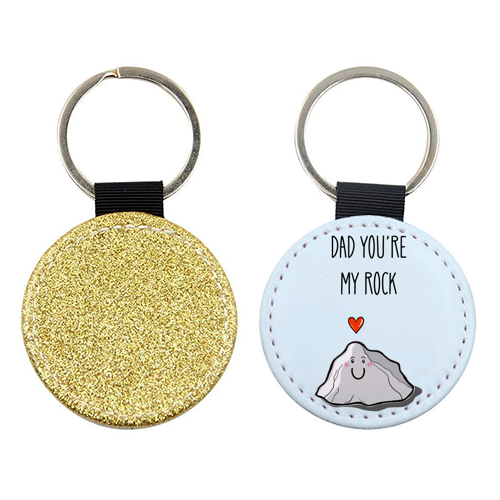 Dad You're My Rock - keyring by Adam Regester