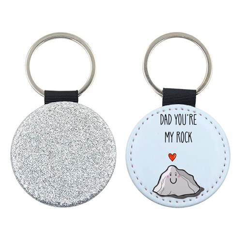 Dad You're My Rock - keyring by Adam Regester