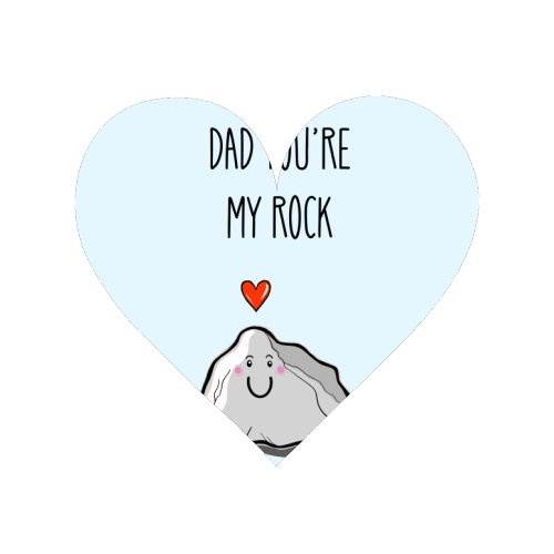 Dad You're My Rock - Magnet by Adam Regester