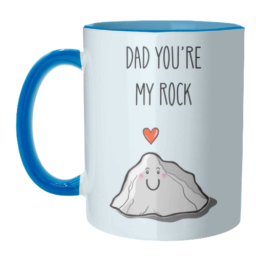 Dad You're My Rock - unique mug by Adam Regester