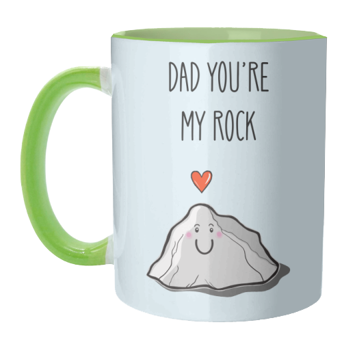 Dad You're My Rock - unique mug by Adam Regester