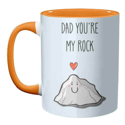 Dad You're My Rock - unique mug by Adam Regester