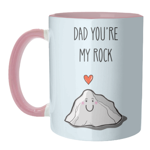 Dad You're My Rock - unique mug by Adam Regester