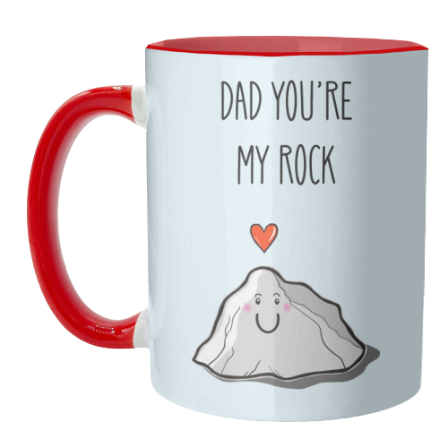 Dad You're My Rock - unique mug by Adam Regester