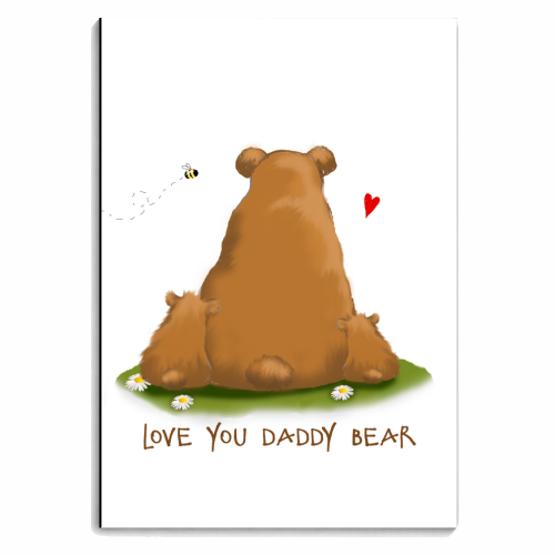 Daddy and Baby Bears - personalised A4, A5, A6 notebook by Giddy Kipper