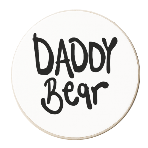 Daddy Bear - personalised beer coaster by Emma Donovan