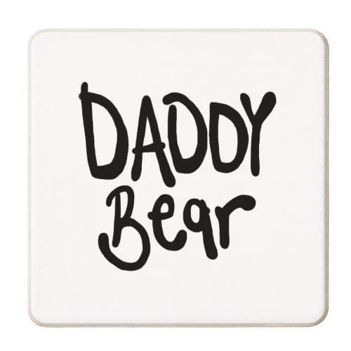 Daddy Bear - personalised beer coaster by Emma Donovan