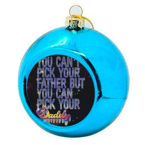 Daddy - colourful christmas bauble by ARTECCO