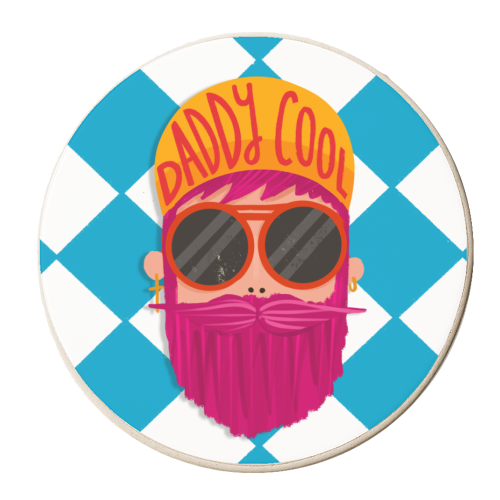 Daddy Cool - personalised beer coaster by AbiGoLucky