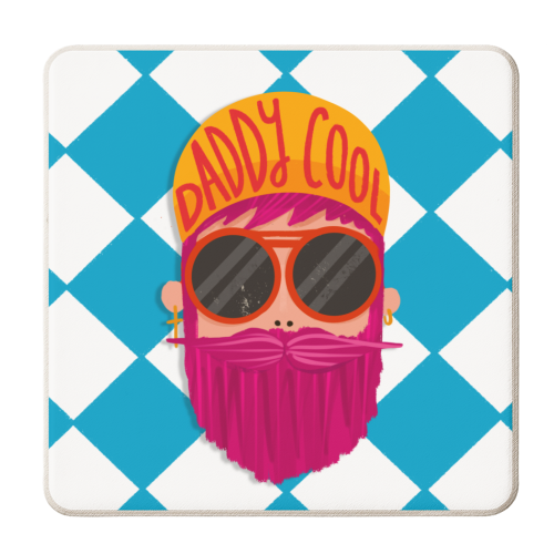 Daddy Cool - personalised beer coaster by AbiGoLucky