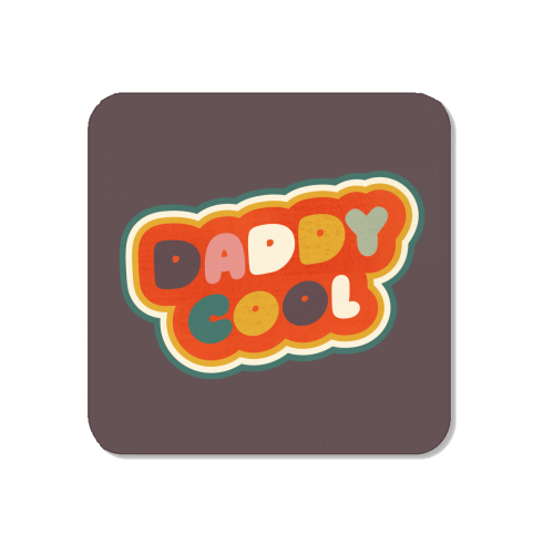 Daddy Cool Retro Lettering - Magnet by Ania Wieclaw
