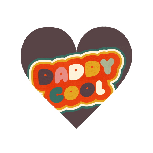 Daddy Cool Retro Lettering - Magnet by Ania Wieclaw