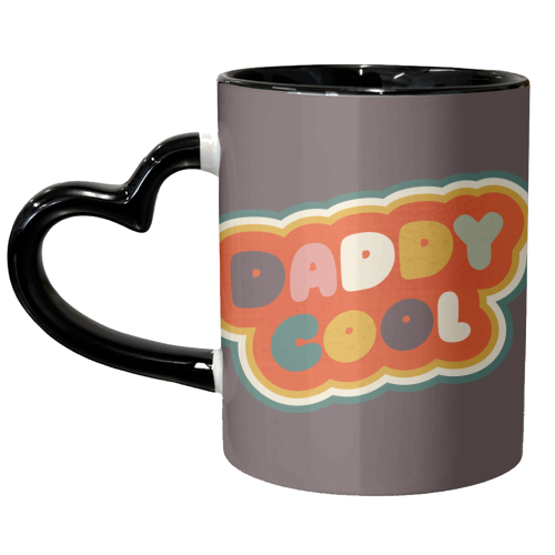 Daddy Cool Retro Lettering - unique mug by Ania Wieclaw