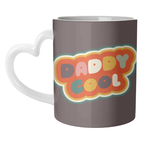 Daddy Cool Retro Lettering - unique mug by Ania Wieclaw