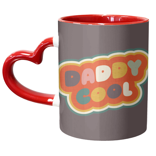 Daddy Cool Retro Lettering - unique mug by Ania Wieclaw